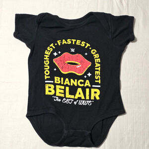 WWE Bianca Belair Baby One Piece - "The EST of WWE" - 500 Level - Black -